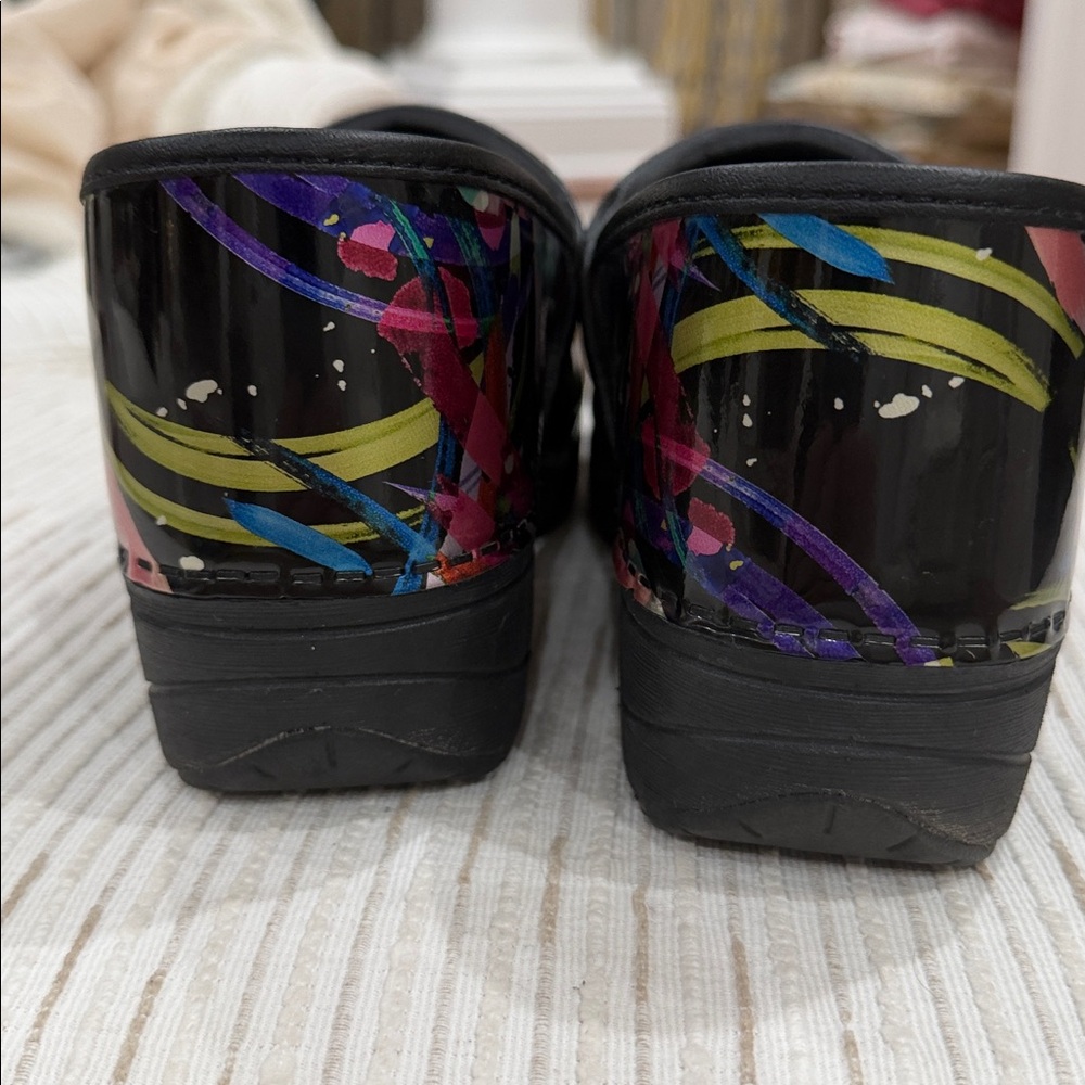 Dansko Colorful Patterned Clogs - Picture 2 of 9